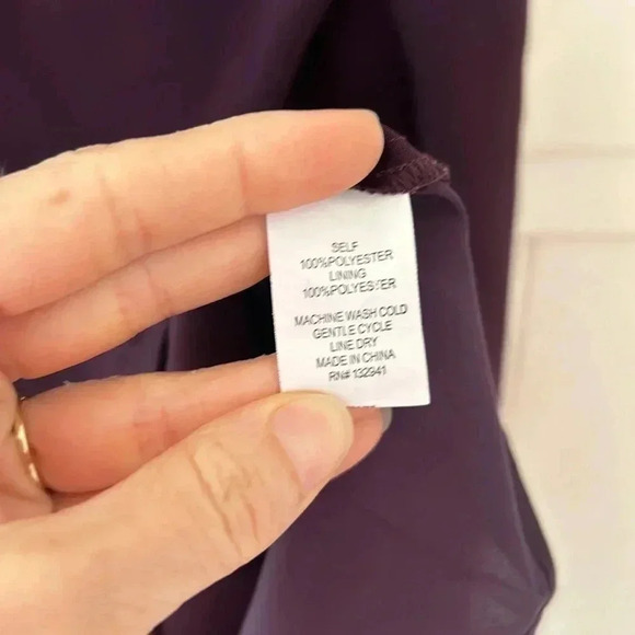 Amanda Uprichard Primrose Cocktail Dress Black Cherry Purple Medium - Picture 11 of 11